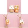 Cup Milk Tea Bear Plush Toy Animal Keychains Doll Cartoon Decorations Gifts