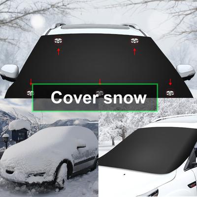 Parasol magnético para parabrisas delantero de coche, protector impermeable con revestimiento plateado