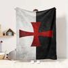 Knightly Cross Flannel Blanket Throw Blanket Soft Warm Sofa Bed Camping Car home Decor Unique Christmas Gift C930295
