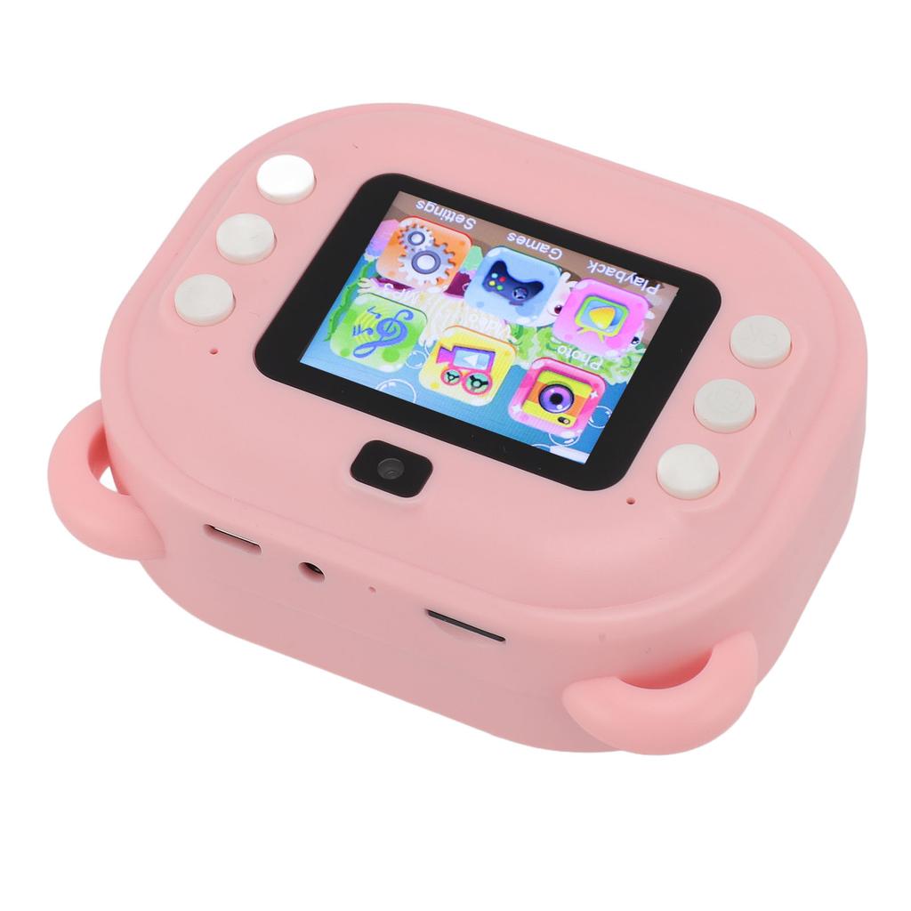 Print Camera for Kids 24MP 1080P 2 Inch HD Screen Dual Lens Camera Toy with 32GB Memory Card for Girls Boys Christmas Birthday Gift