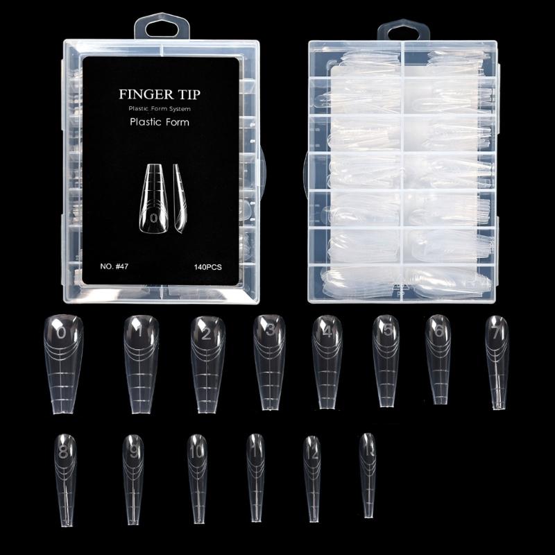 Professional Nail Double Forms ABS Crystal Tip For Quick Length Extension Durability At Home Salon Manicure Nail Mold