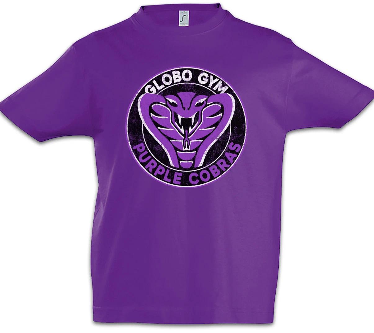 Purple Cobras Kids Boys kids boys T-Shirt Globo Symbol Logo Gym Snake Team Dodgeball 120