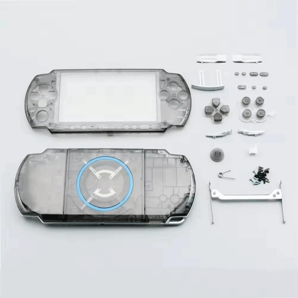 Transparent Full Cover Protective Case Kit Console Replacement for PSP3000 03 Version чёрный