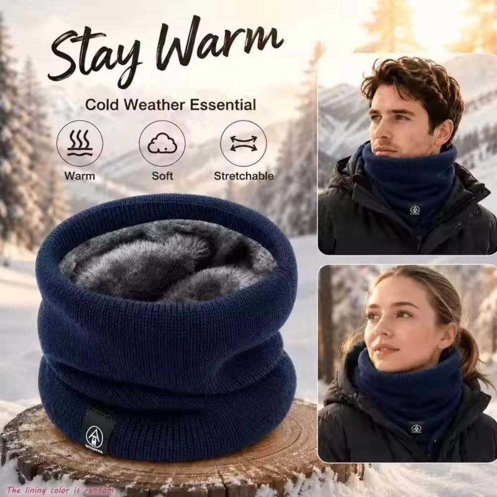 Windproof Knitted Scarf Thickened Neck Warmer Fashion Neck Gaiter Skating