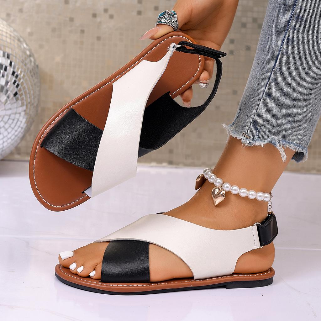 Summer New Shoes Women Sandals Plus Size Walking Shoes Casual Women Shoe Flat Sandals Ladies Party Female Footwear Flat Sandal