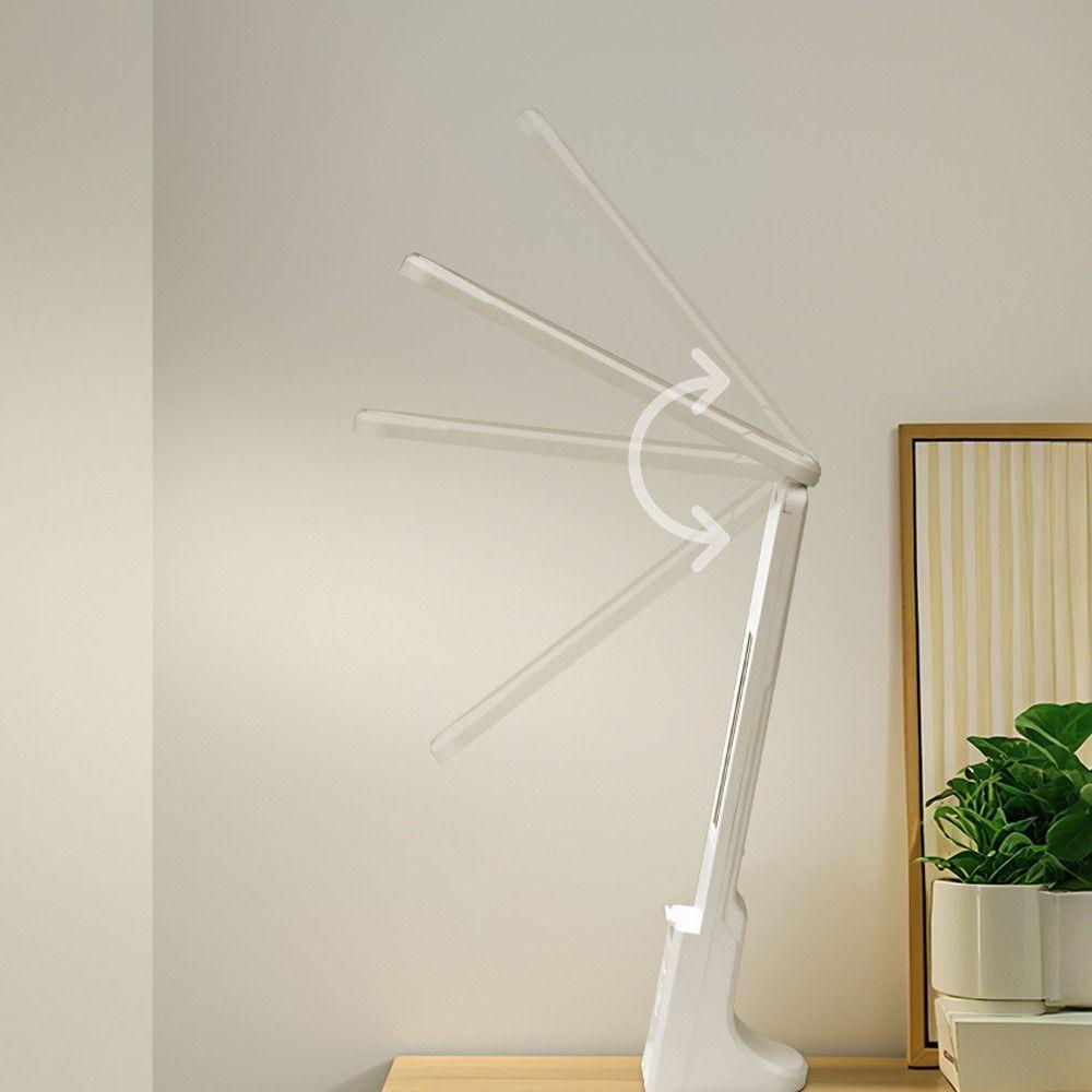 Multi Angle Adjustable Book Reading Light USB Charging Touch Control LED Desk Lamp Eye Protection Stepless Dimming Bedside Lamp