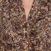 Camisa Estampada con Volantes WJCD0501F para Mujer