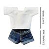 1/12 Casual Top and Shorts Outfit Pullover Costume for 6inch Female Figures Accs