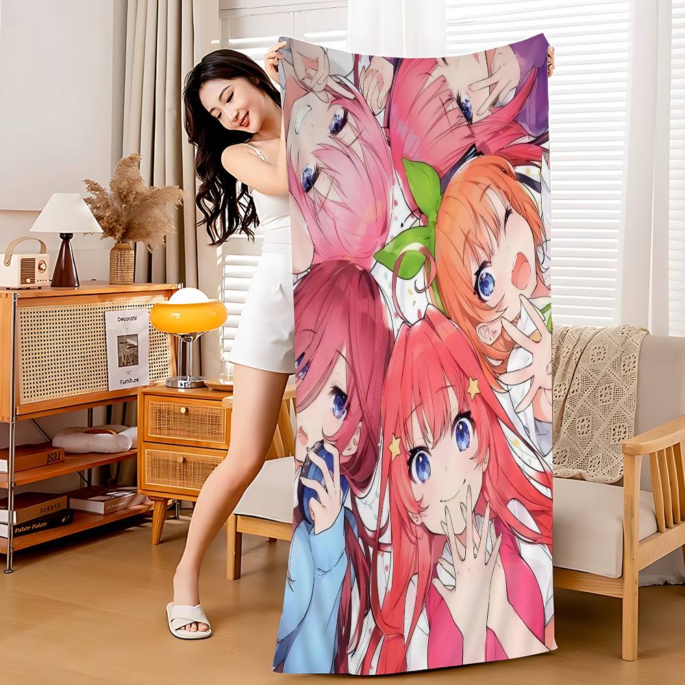 Anime Q-Quintessential Quintuplets Microfiber Beach Towel Absorbent Quick dry Soft Yoga Swimming Resort Mountain Climbing Towel