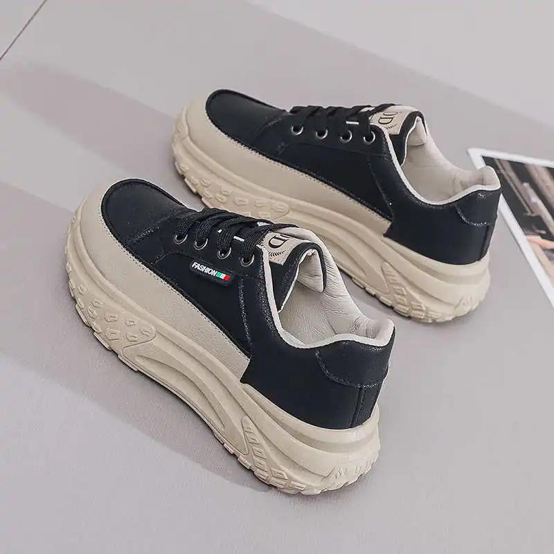 Fashion Spring-autumn High Sole Golf Woman Casual 46 Sneakers Women Shoes Luxury Sports Special Shuse Lofers Mobile Upper Sneachers