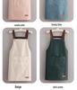 Korean Style Waterproof Unisex Kitchen Apron with Custom Logo
