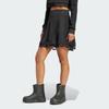 Adidas Originals Pure Color Lace Trim Sporty Casual Mini Skirt Women Bottoms Black IZ5002