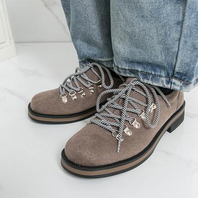 Men's Trendy Designer Style Casual Leather Derby Shoes Fashion Lace-up Flats