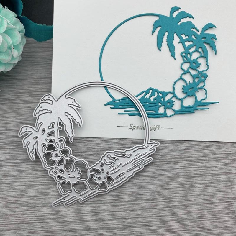 Beach Metal Cutting Dies Stencil for DIY Scrapbooking Photo Album Embossing Paper Cards Crafts Diecuts