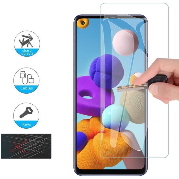 Film de protection - Toproduits® - Samsung Galaxy S21 Plus - Verre trempé - Résistant aux chocs - Transparent