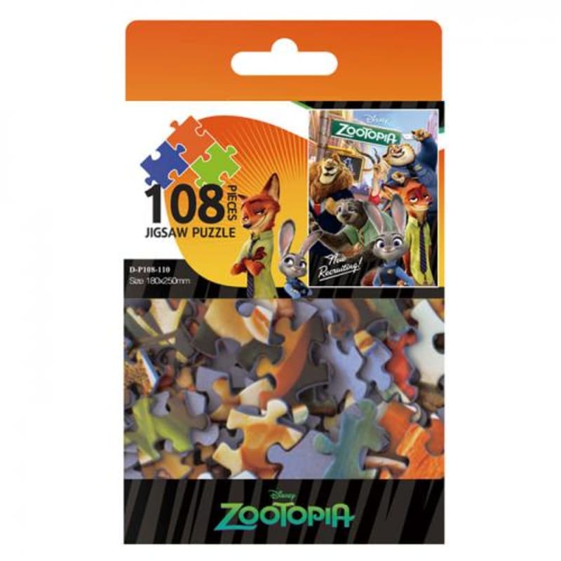 Disney Zootopia - Zootopia City 108-Piece Jigsaw Puzzle Board Game