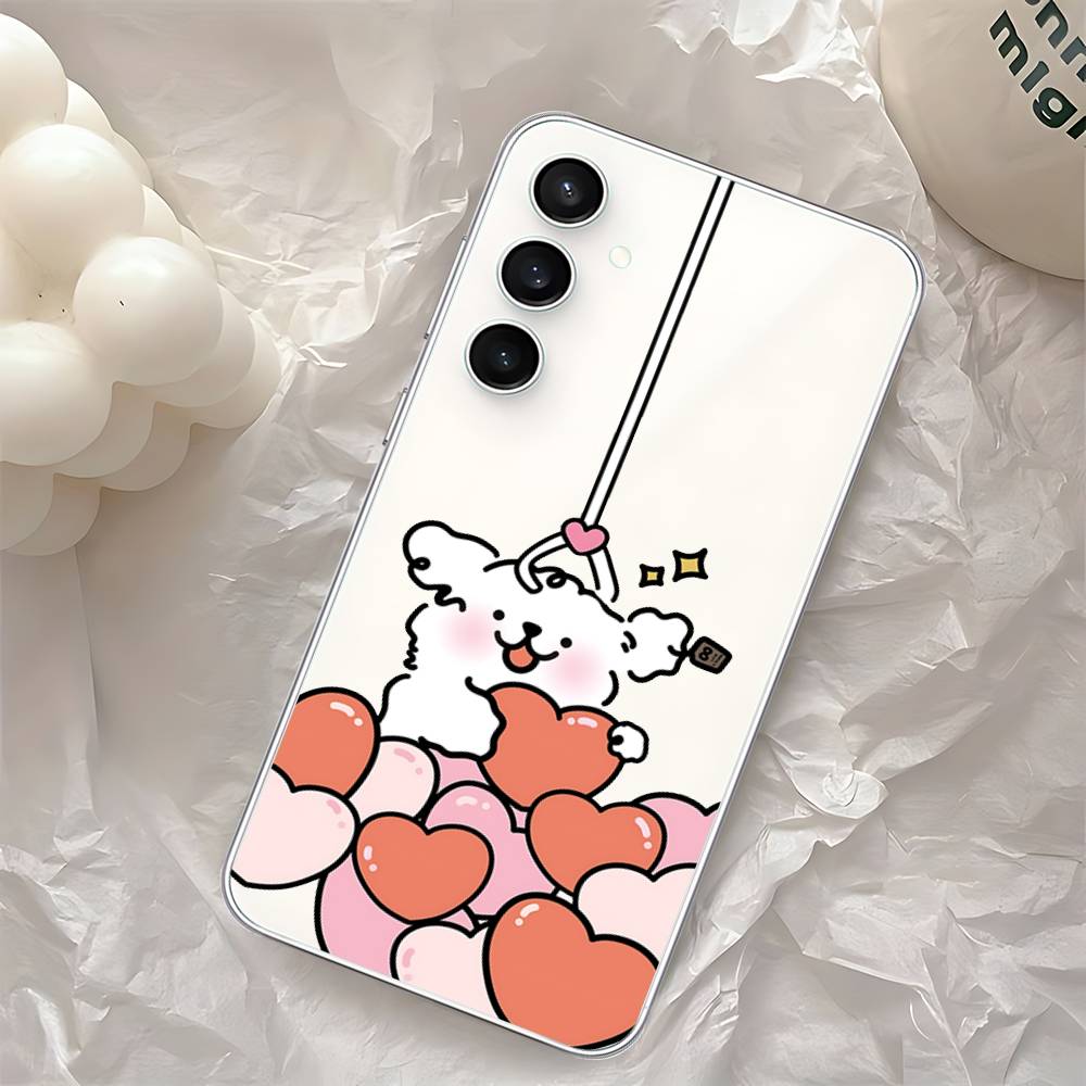 

Cute M-Maltese-S Phone Case For Samsung Galaxy Transparent Cover A52 A12 A51 S21 Edge S22ULTRA S23 S24 S20LITE Plus Ultra S22plus5G