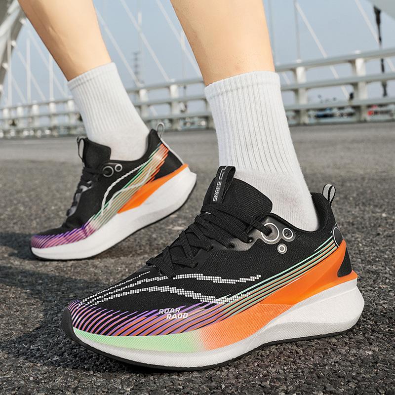 Outdoor Sneakers For Man Women Hiking Thick Soles Light Weight Breathable Cushion Trainers Jogging Workout Athletic