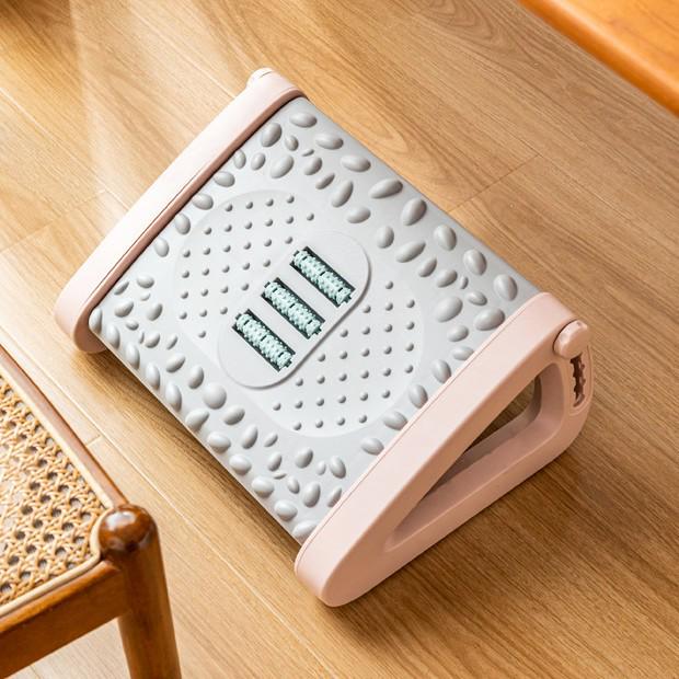Ergonomic Office Desk Footstool with Massage Feature
