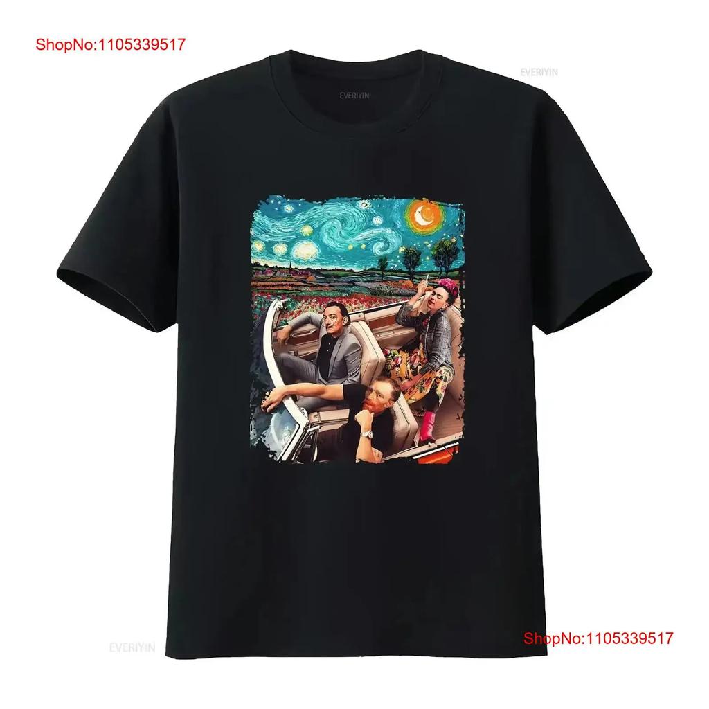 Famous Artists Vincent Van Gogh Salvador Dali Banky T Shirt Meme 1425 Vintage Washed Comfortabl