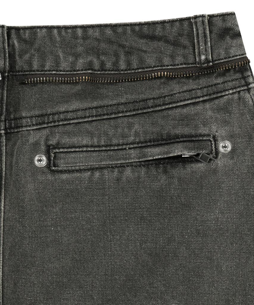 Ohos Button Denim Mini Skirt / Khaki