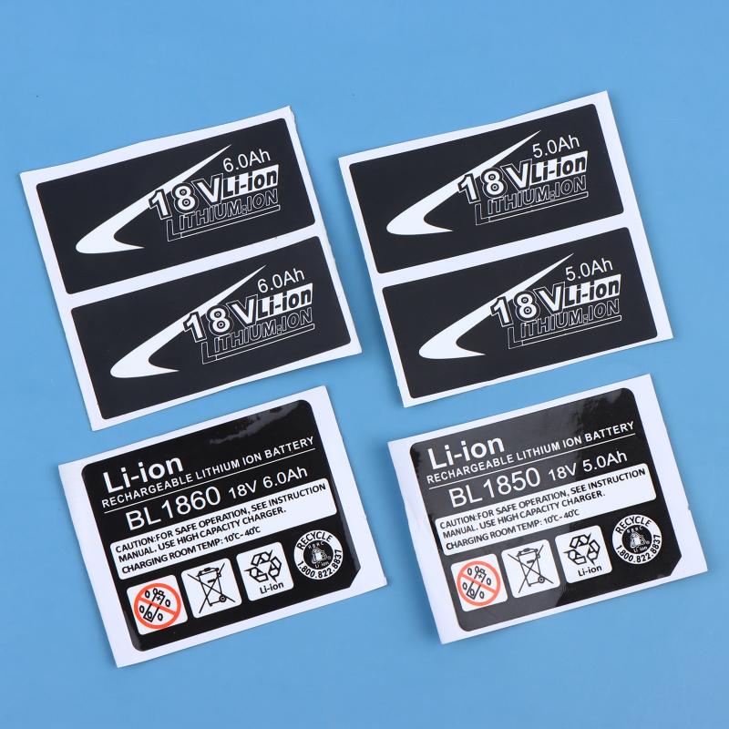 BL1830 Li Battery Sticker For Mak 18V 3Ah To 6Ah Drill Self Adhesive Label For Quick Battery Replacement
