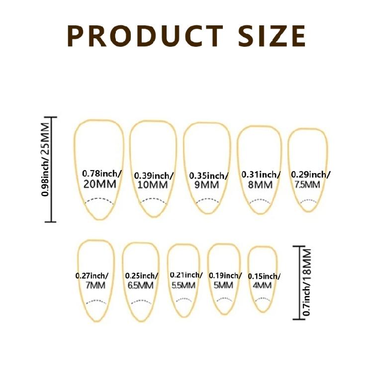 24Pcs Short Almond Gold Press On Nail With Carved Ripple Design Full Cover False Nail for Unique And Stylish Look