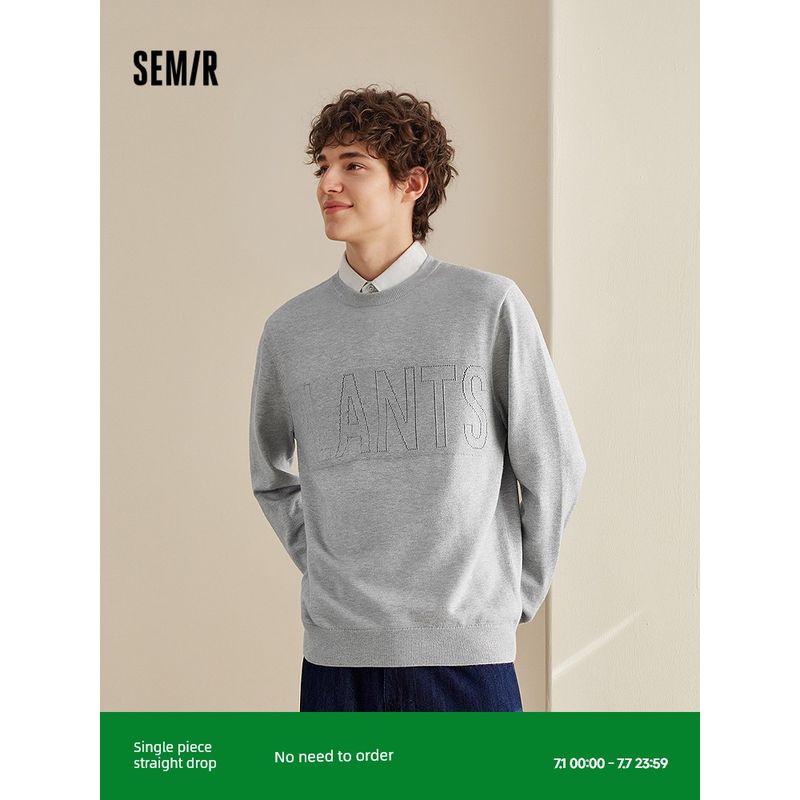 

Senma Sweater Men s Winter Elegant Korean Style Fake Two-Piece Knitted Sweaters Fashion Jacquard Lapel Sweater Casual Pullover Black 90001 165/84A/S