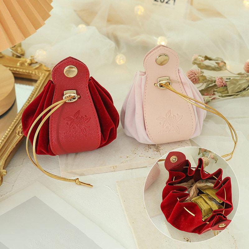 1 шт. Упаковка сумочка дизайн портативный подарочный мешок кожа свадебная коробка конфет — фото 4