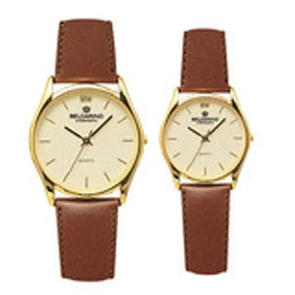 Couple s Watch Round Gold Wristwatch men s
