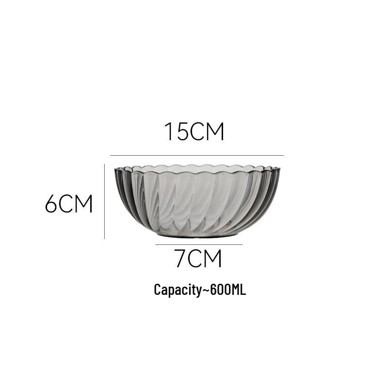 Jingbaodi High-Temperature Resistant Transparent Plastic Bowls