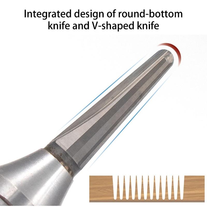 Precisions Alloy Engraving Router Bit Single Flute for Woodworking Carving Grooving Mortising Task