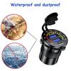 4.8A Dual USB Car Charger Socket With LED Voltmeter Display Mobile Phone Charger Adapter For Car Motorcycle Marine Boat