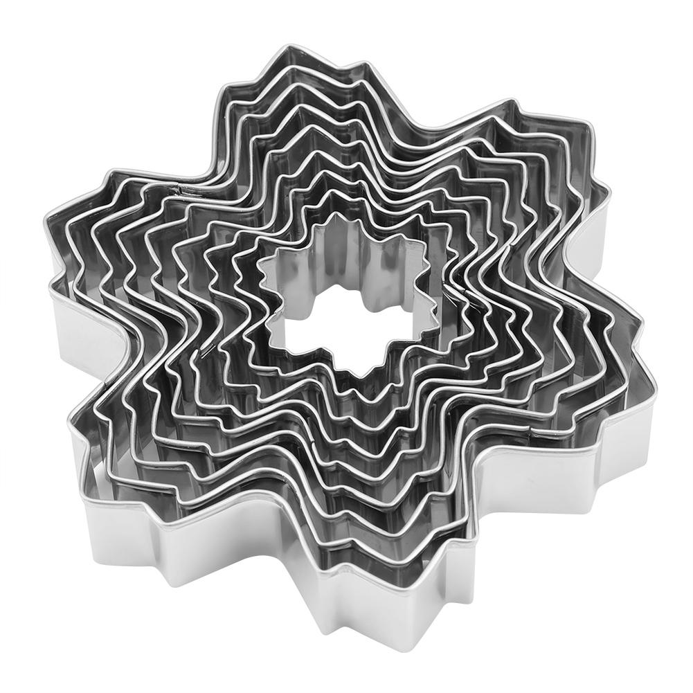 Snowflake Shaped Stainless Steel Mold Cookie Cutter Great For Christmas And Winter Holiday