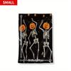 Spooky Pumpkin Skeletons Halloween Theme Blanket - Cozy Warm Holiday Decorative Throw for Naps, Camping, Travel & Car