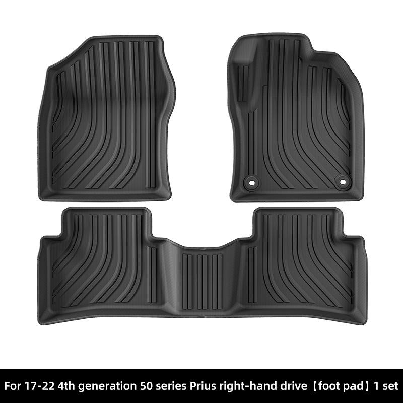 FOR Toyota Prius 4th 50Series 2017-2022 Hybrid RHD Car Floor Mats TPE Foot Mats Anti Slip Wear-resistant Interior Accessories