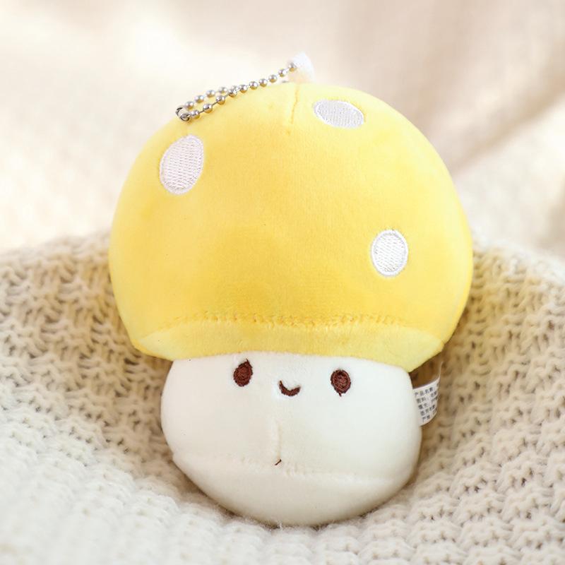 Cute Simulated Mushroom Throw Pillow Plush Toy Doll Red Umbrella Umbrella Small Mushroom Doll Children Soothing Doll