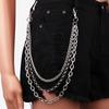 Metal Pants Chain Punk Rock Belt Chain Retro Jean Chain  for Women Men