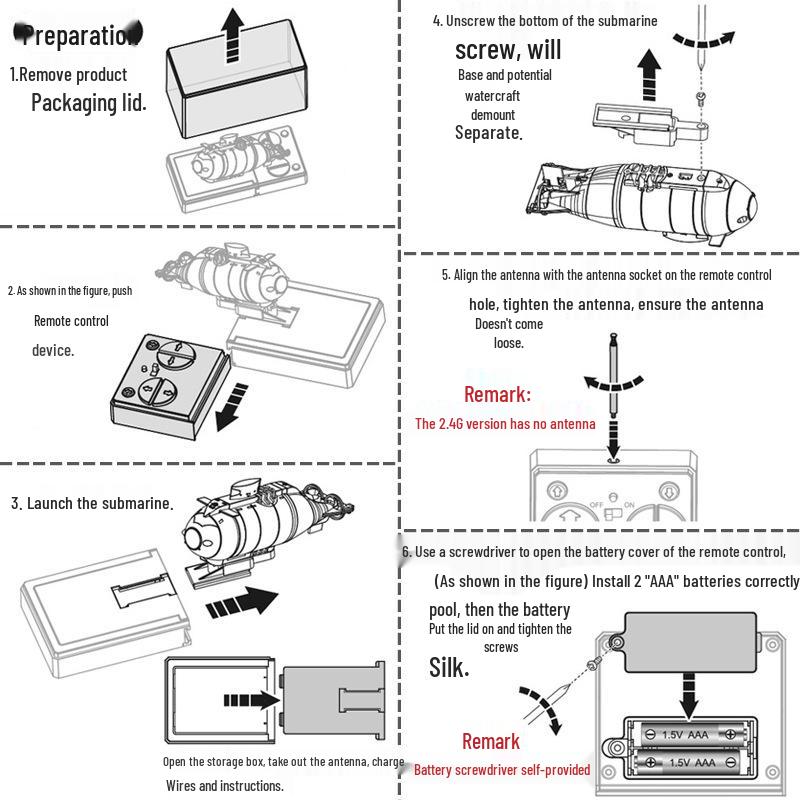 2.4G Wireless Remote Control Speedboat - Children's Electric Aircraft Carrier with Waterproof Design