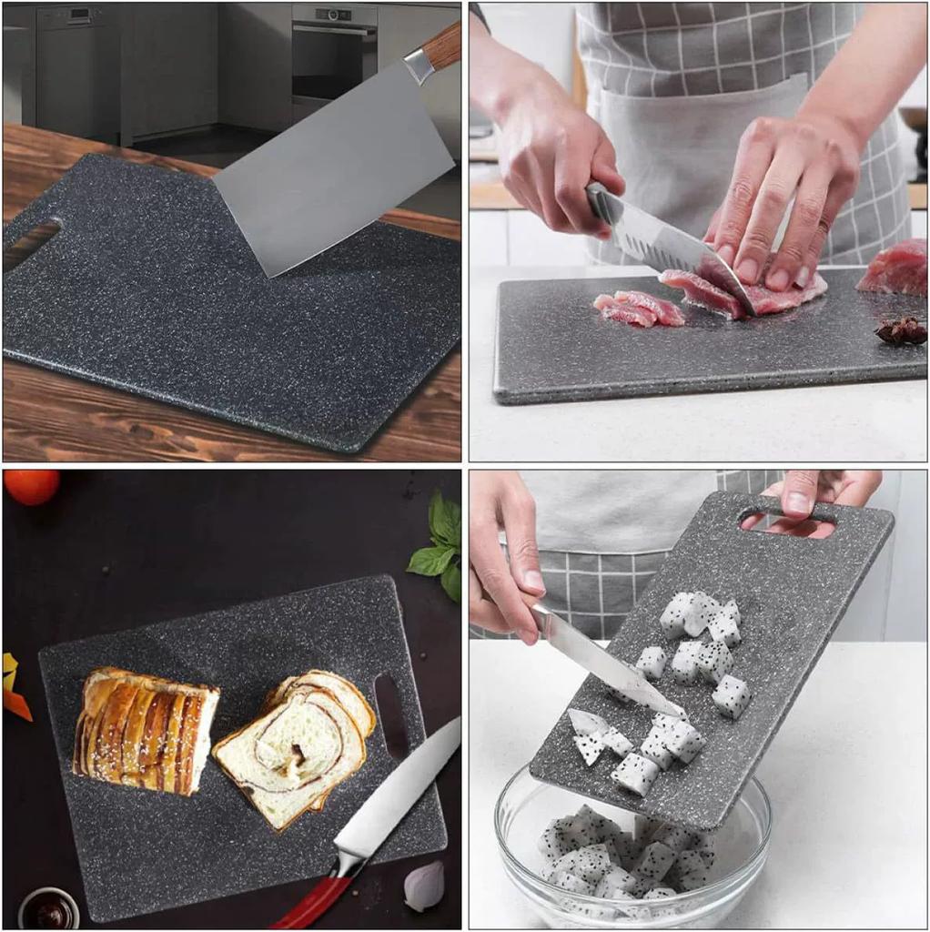 1PC Kitchen Cutting Board Marble Texture PP Antibacterial and Mildew Dishwasher Safe Vegetable Cutting Board