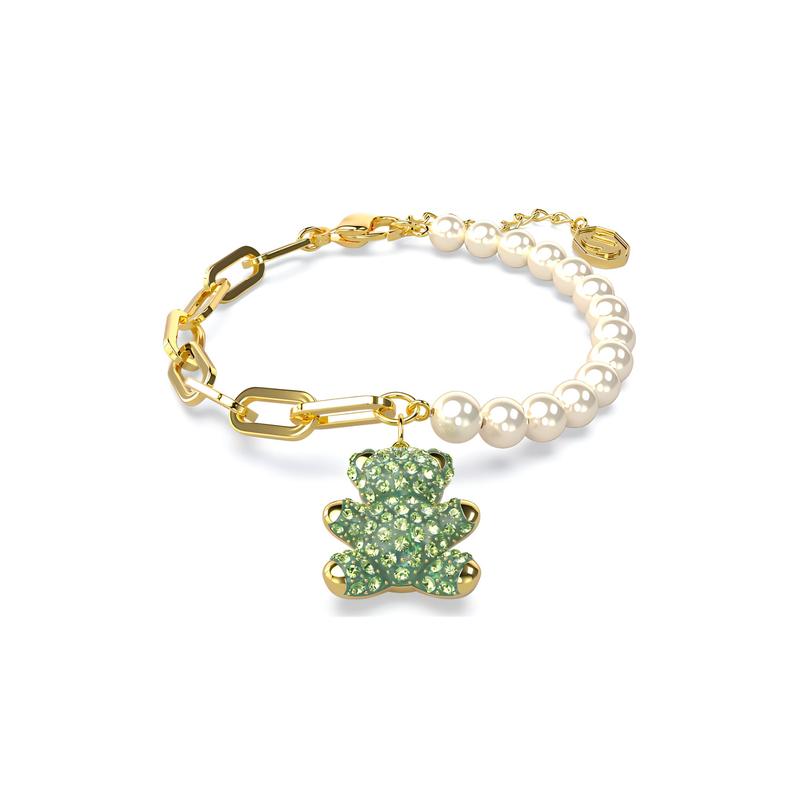 Swarovski Inlaid bear design Teddy bracelet women s green 5669167