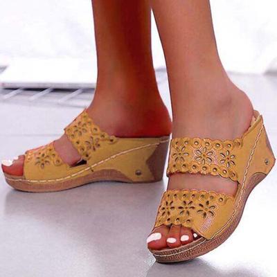 Women Sandals Shoes Summer Comfortable Women Shoe Slides Shoes Woman Wedge Ladies Shoes Beach Footwear Female Women Slippers