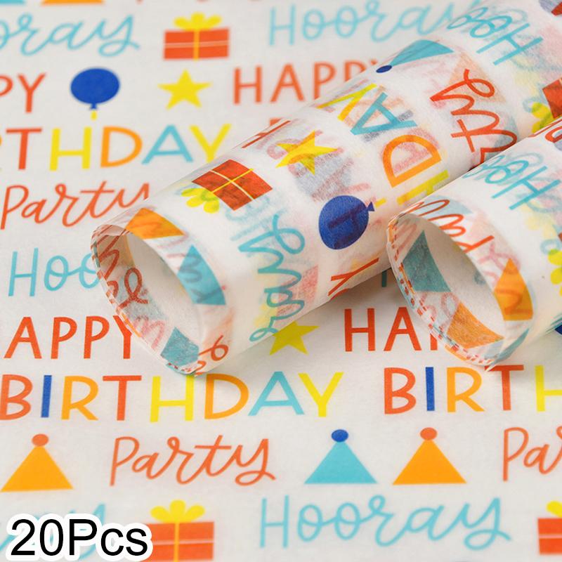 

20 шт. Сделай сам Упаковка цветов Сиднейская бумага Фестиваль День рождения Поздравительный дизайн Милая упаковочная бумага для подарков Элегантная 50x70 см 20pcs
