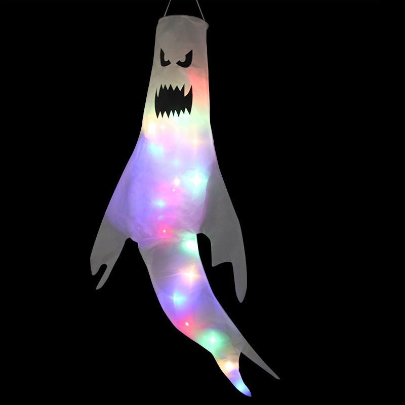 LED Luminous Halloween Ghost Windmill Hanging Decoration Prop