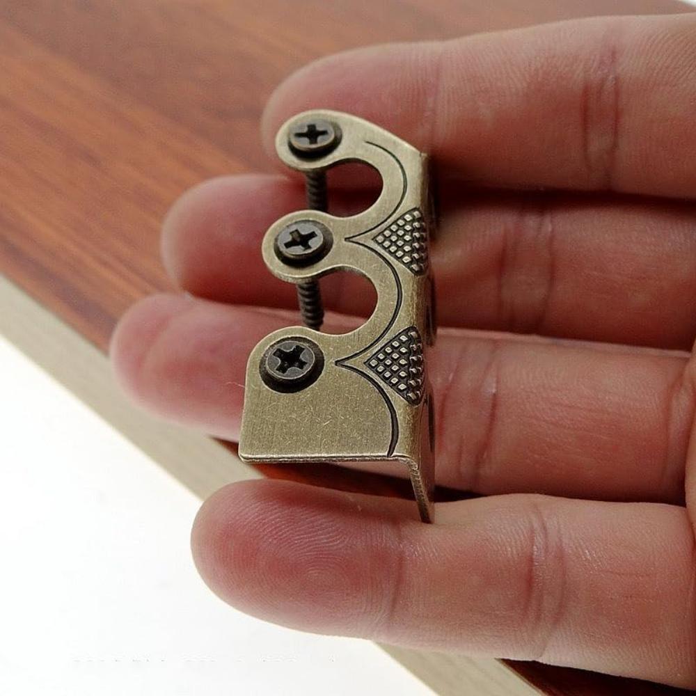 Skirting Board Corner Protectors Solid Brass Baseboard Corner Protectors, Vintage Metal Corner Protector Table Corner Perimeter Cover