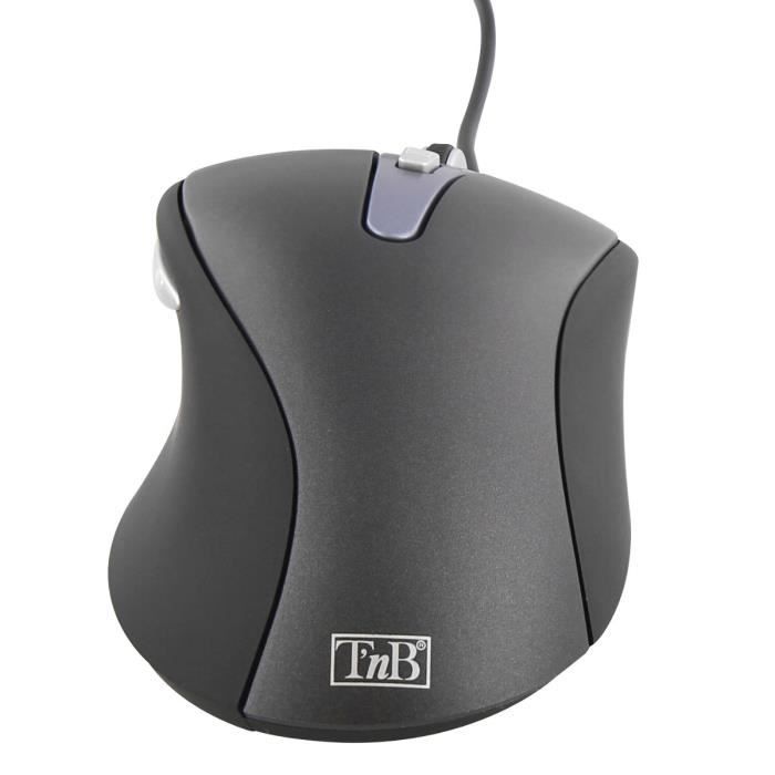 T'nB Wired OFFICE Mouse - 6 Buttons - 2400 DPI - Windows/Mac