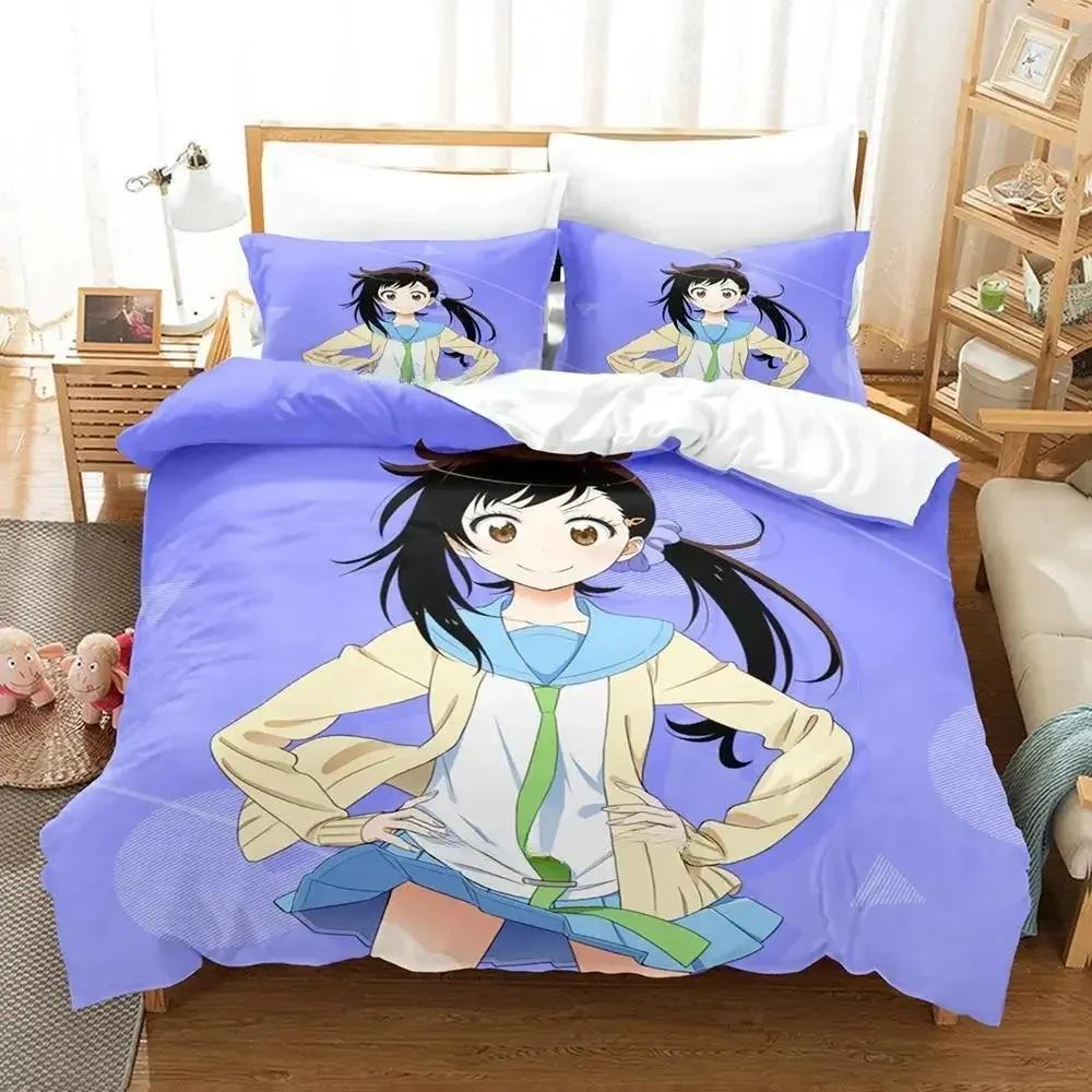 Comforter New Nisekoi Bedding Set Single Twin Full Queen King Size Bed Set Adult Kid Bedroom S 3D Print Anime Bed