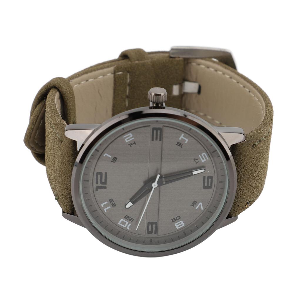 Men Watch Casual Analog Quartz Date Minimalist Fashion Watch with PU Leather Strap for Office Business Dates Parties OD