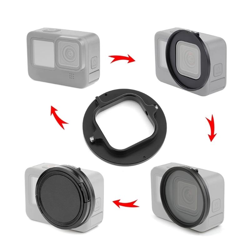 52mm CPL + UV Lens Filter with Adapter Ring for  HERO10 Black Lens Filter Camera Lens Filter Kit