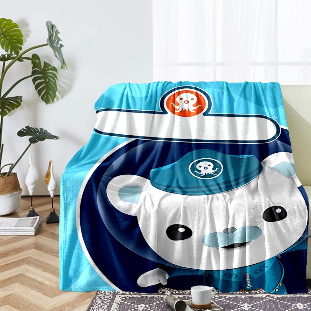 The Octonauts Theme Printed Blanket - Perfect for Couch, Bed, Travel & Outdoor Use | Machine Washable, Cozy & Durable.